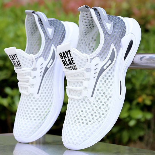 Damen Sportliche Mesh Sneakers mit elastischem Verschlusssystem EB