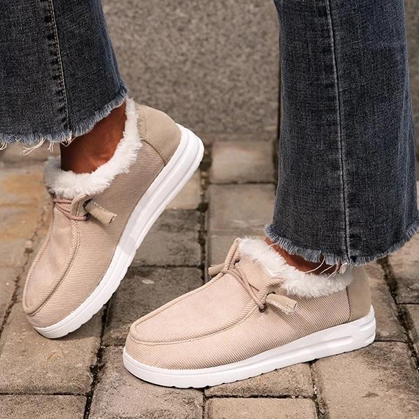 Damen Bequeme Hausschuhe mit kuscheligem Futter und rutschfester Sohle EB