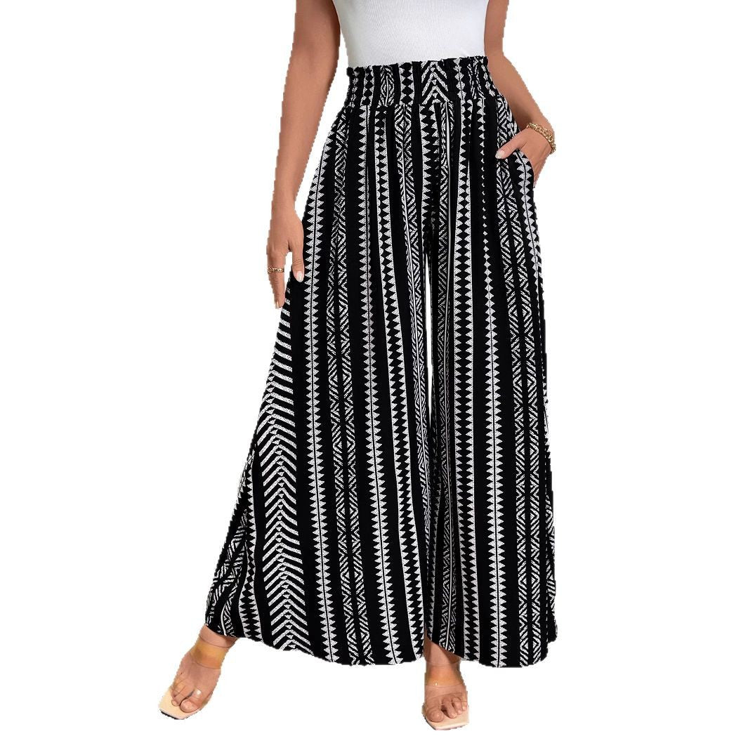 Damen Weit geschnittene elegante Sommerhose EB