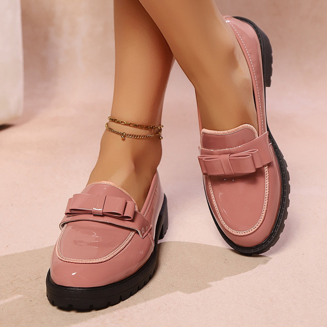 Damen Elegante und bequeme Mokassins mit modischem Schnallen-Detail EB