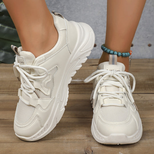 Damen Sportliche Sneakers mit atmungsaktivem Obermaterial und rutschfester Sohle EB
