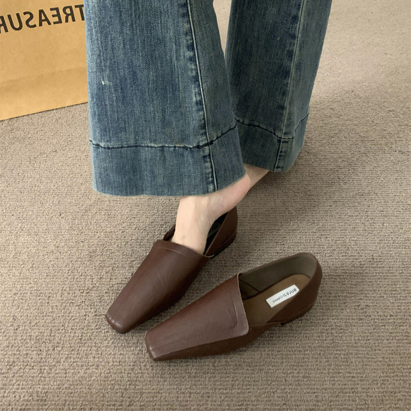 Damen spitze Slippers aus Wildleder mit elegantem Design EB