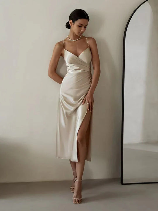 Damen trägerloses Modekleid
