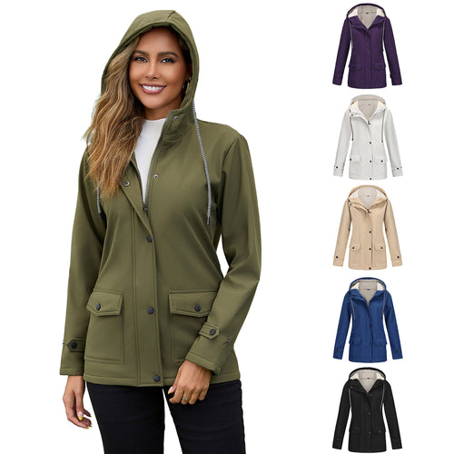 Damen Kapuzenjacke mit weichem Fleece-Futter EB