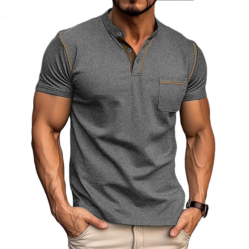 EB | Kurzärmeliges Henley-Hemd