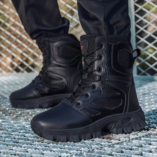 Damen robuste Sicherheitsstiefel mit rutschfester Sohle und atmungsaktivem Mesh EB