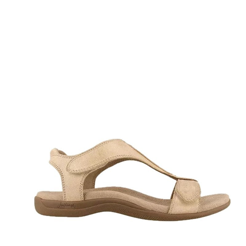 Damen Komfortable Riemchensandalen mit verstellbarem Schnallenverschluss EB