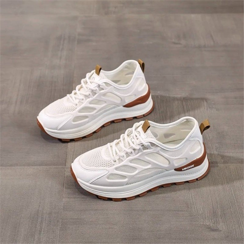 Damen Atmungsaktive Laufschuhe mit flexiblem Mesh-Obermaterial und dämpfender Sohle EB