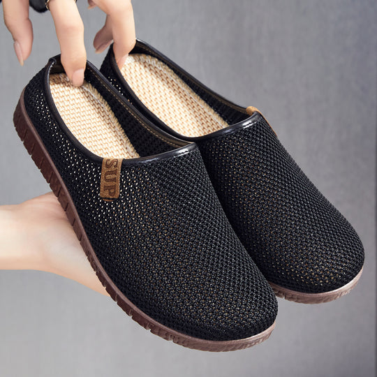 Damen Atmungsaktive Mesh-Slipper mit rutschfester Sohle EB