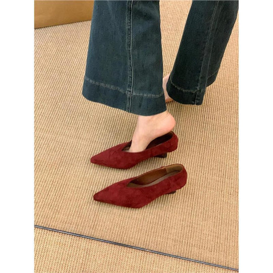 Damen spitze Ballerinas mit zartem Design EB