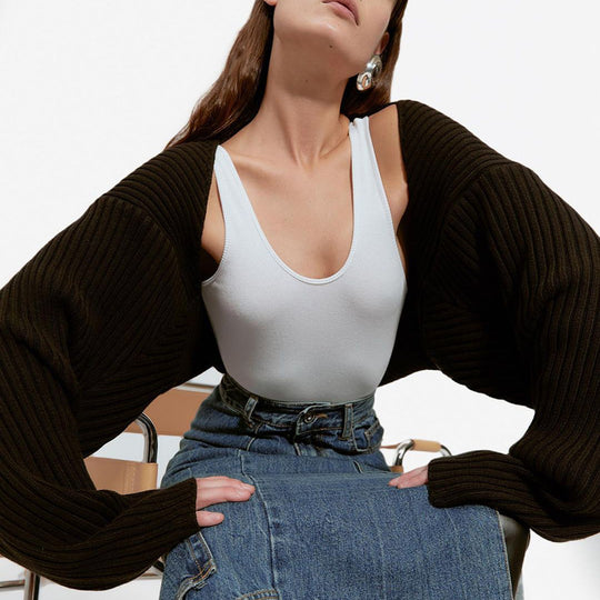 Damen Cardigan mit grob gestricktem Design EB