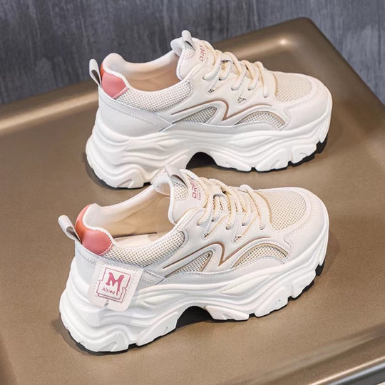 Damen Sportliche Sneakers mit Air Cushion Technologie und atmungsaktiver Mesh-Oberfläche EB
