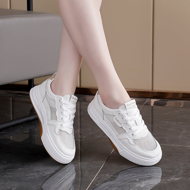Damen modische Sneakers mit atmungsaktiver Mesh-Oberfläche und rutschfester Sohle EB