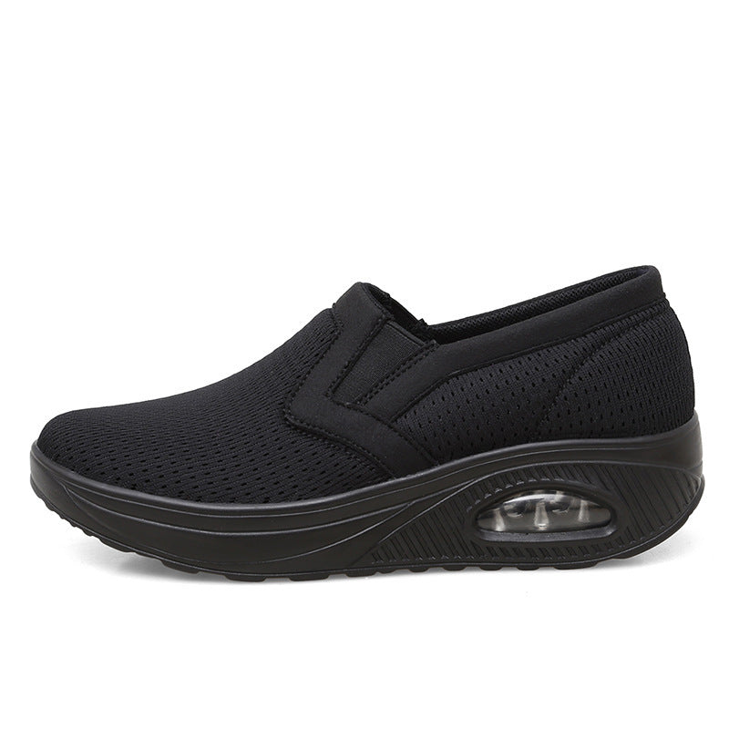 Damen Atmungsaktive Slip-On Sneakers mit dämpfender Sohle und flexiblem Design EB