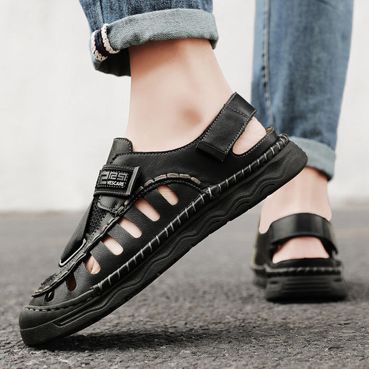 Damen Komfortable Outdoor-Sandalen mit verstellbarem Riemen und atmungsaktiver Obermaterialstruktur EB
