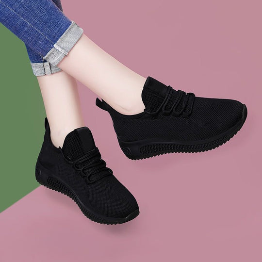 Damen Sportliche Sneakers mit flexibler Sohle und atmungsaktivem Obermaterial EB
