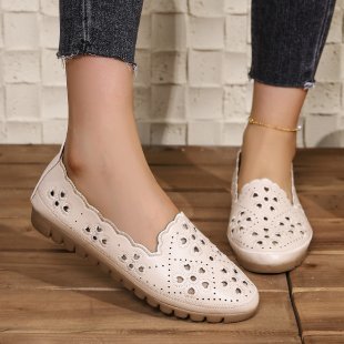Damen Freizeit-Schuhe mit detaillierter Lochmusterung EB