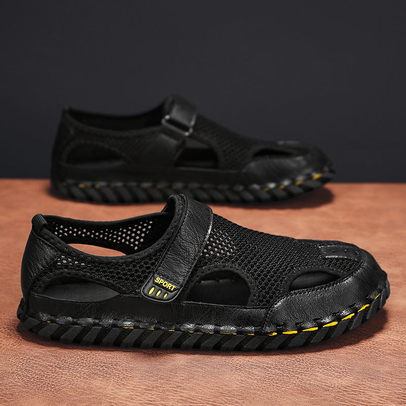 Damen Sportliche Mesh-Sandalen mit verstellbarem Riemen und rutschfester Sohle EB