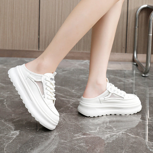 Damen Slipper Sneakers mit ergonomischem Komfort und atmungsaktiver Mesh-Oberfläche EB