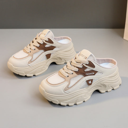 Damen modische Chunky Sneaker mit atmungsaktiver Mesh-Oberfläche und stabiler Dämpfung EB