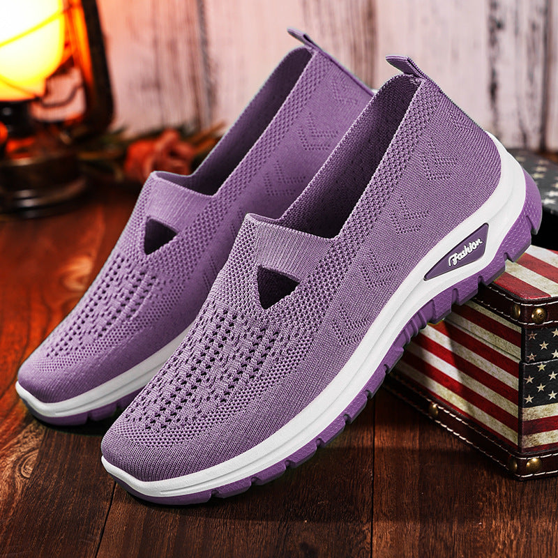 Damen Atmungsaktive Slip-On Freizeitschuhe EB