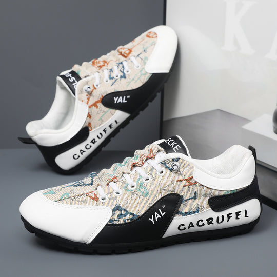 Damen Sportliche Sneakers mit kunstvollem Obermaterial und rutschfester Sohle EB