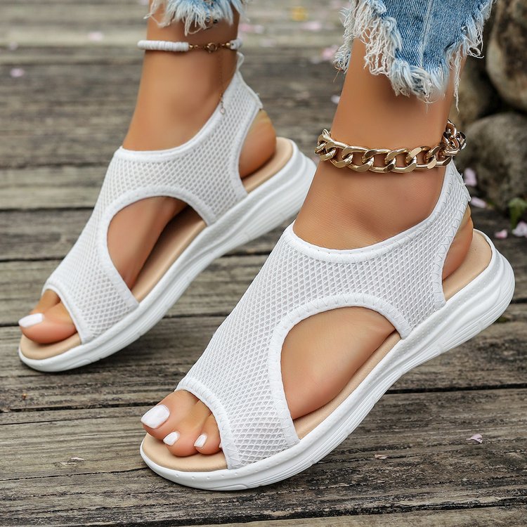 Damen Freizeit-Sandalen mit atmungsaktivem Netzdesign und rutschfester Sohle EB