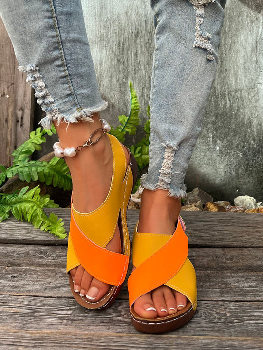 Damen Riemensandalen mit anatomischem Fußbett und modischem Design EB