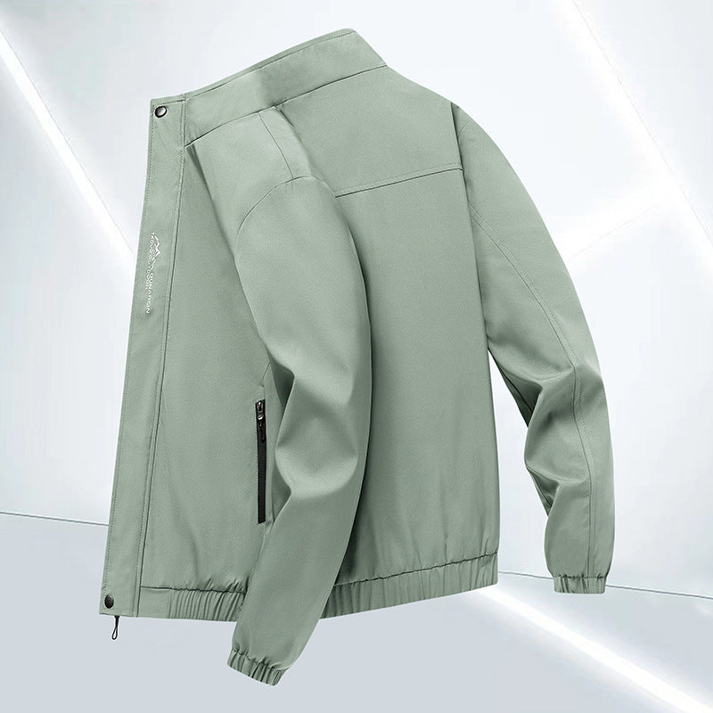 Herren leichter urbaner Softshell-Blouson mit winddichter Membran und verdecktem Reißverschluss EB