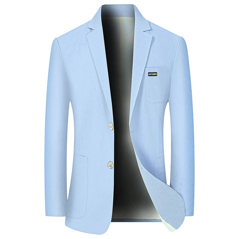 Herren Modernes Stretch Business-Sakko mit schmalem Schnitt und aufgesetzten Taschen EB