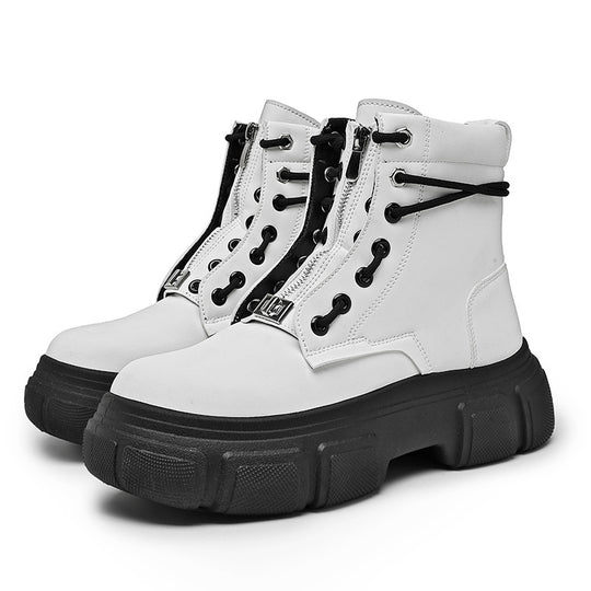 Damen robuste Combat Boots mit rutschfester Sohle und innovativem Schnürsystem EB