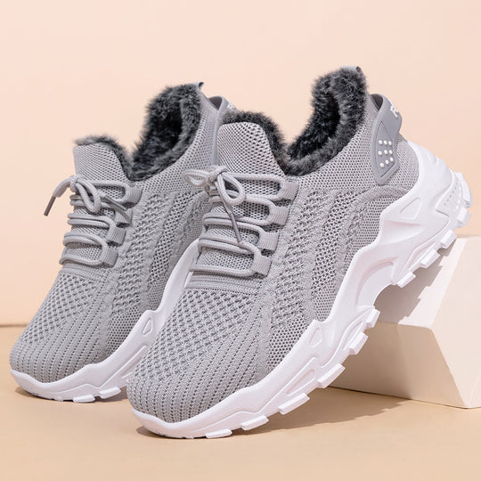 Damen Sportliche Sneaker mit kuscheligem Warmfutter und rutschfester Sohle EB