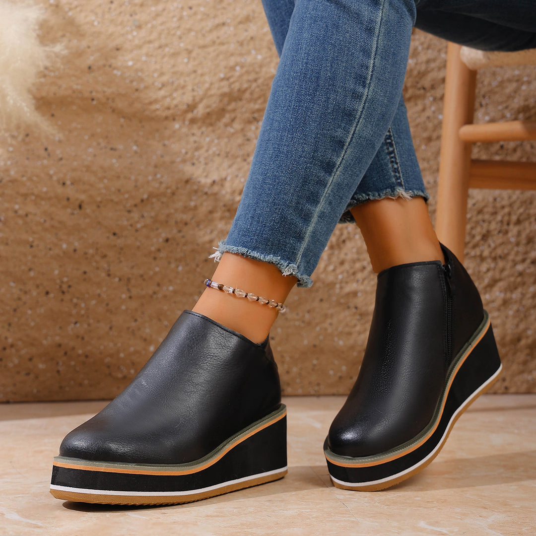 Damen Wedge-Sandaletten mit elegantem Absatz und rutschfester Sohle EB
