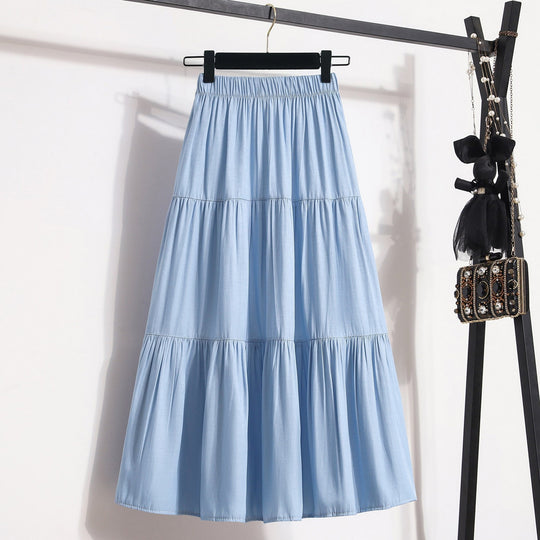 Damen Midi-Rock im lässigen Vintage-Stil EB