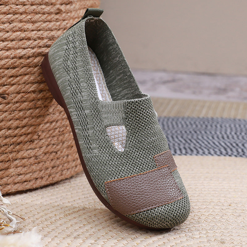 Damen Leichte und atmungsaktive Freizeitschuhe mit elastischem Einschnitt EB