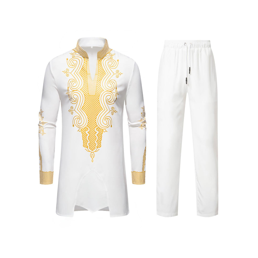 Herren traditionelles Outfit mit aufwendigem Muster EB