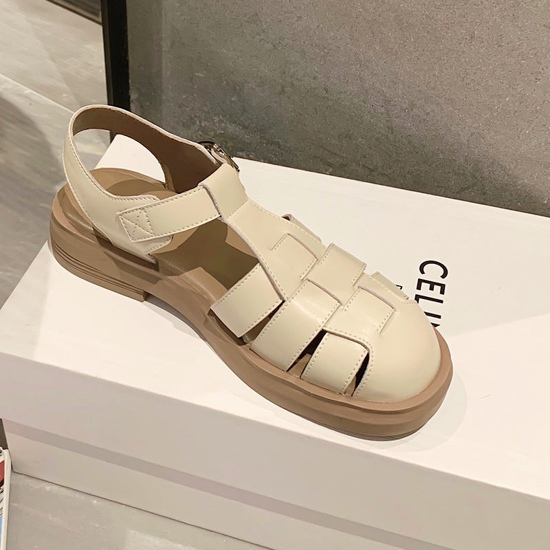 Damen Sandalen mit verstellbarem Riemen und rutschfester Sohle EB