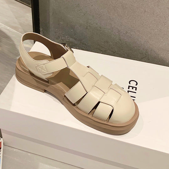 Damen Sandalen mit verstellbarem Riemen und rutschfester Sohle EB