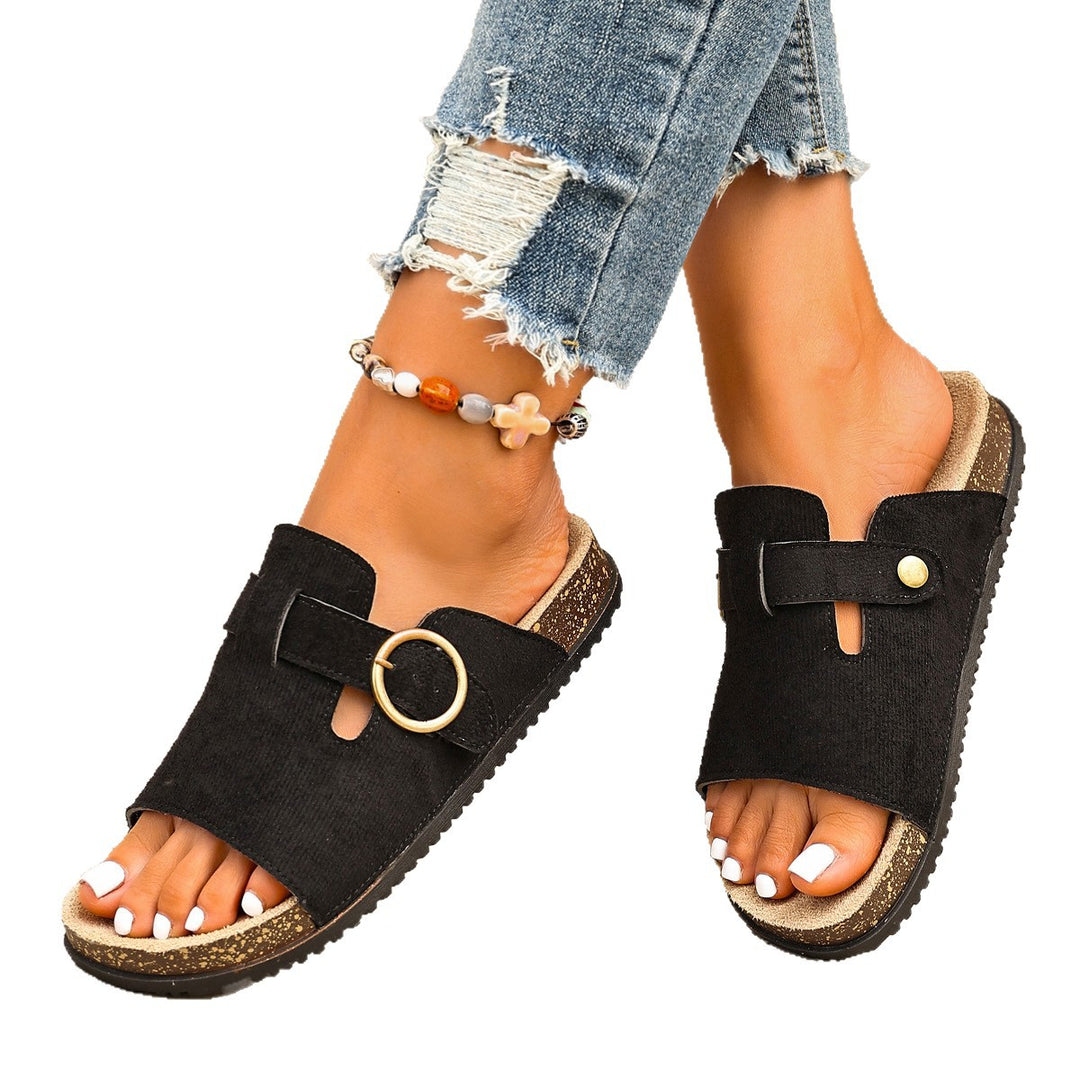 Damen Clogs mit verstellbarem Schnallenverschluss und atmungsaktivem Obermaterial EB