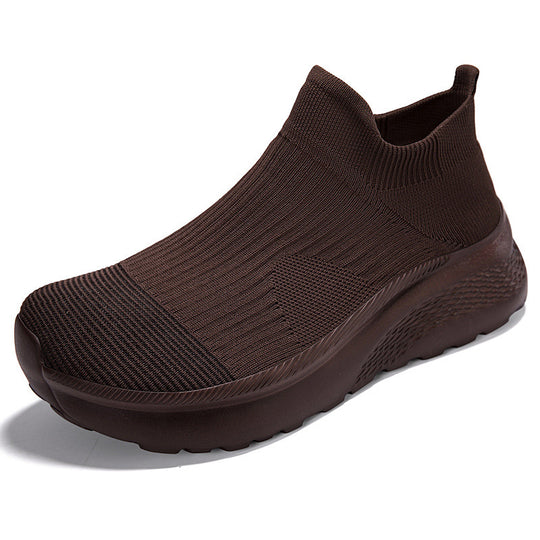Damen Strick-Sneaker mit rutschfester Sohle und atmungsaktiver Oberfläche EB