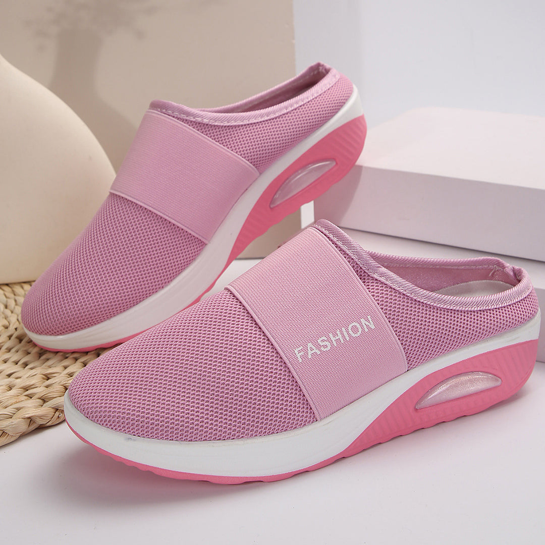 Damen Komfortable Slipper mit atmungsaktivem Obermaterial EB