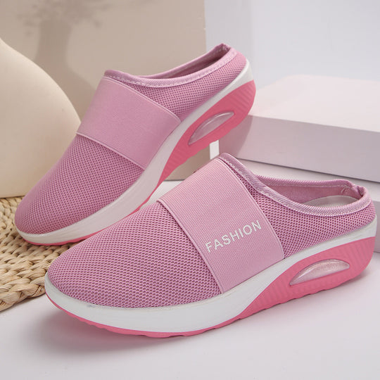 Damen Komfortable Slipper mit atmungsaktivem Obermaterial EB