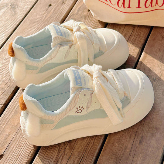 Damen Sneaker mit verspieltem Design und plüschigen Details EB