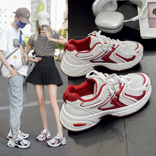 Damen Sportliche Lauf-Sneaker mit atmungsaktiver Mesh-Oberfläche EB