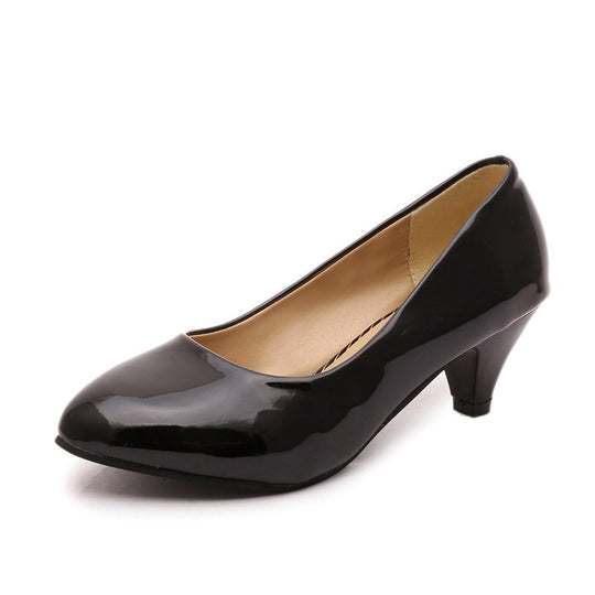 Damen klassische Pumps mit elegantem Absatz EB