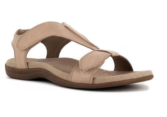 Damen Freizeit-Sandalen mit verstellbaren Riemen und ergonomischem Fußbett EB