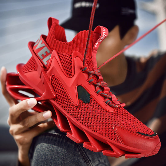 Damen Sportliche Traingsneakers mit atmungsaktiver Mesh-Oberfläche und dämpfender Sohle EB