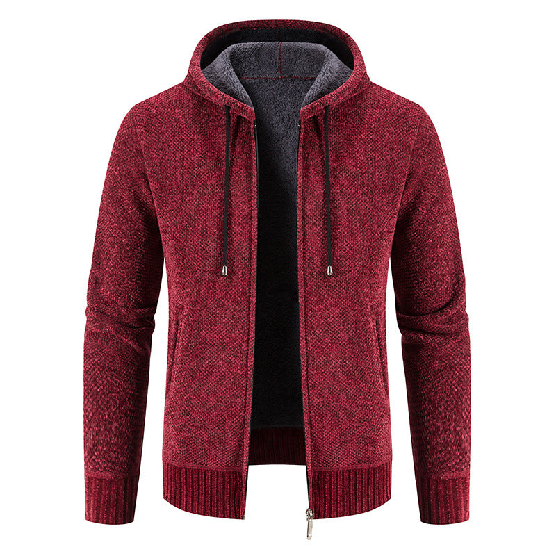 Herren Kapuzenjacke mit weichem Innenfutter und innovativem Design EB