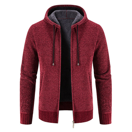 Herren Kapuzenjacke mit weichem Innenfutter und innovativem Design EB