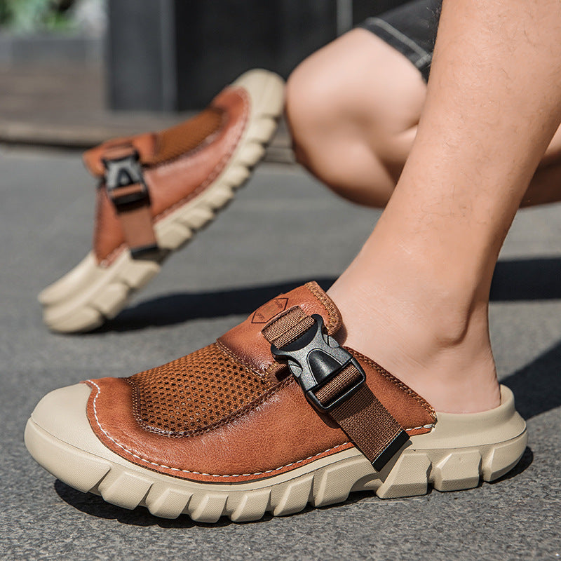 Damen Komfortable und luftige Clogs mit verstellbarem Riemen EB